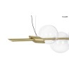 MOOSEE lampa wisząca ECHO 140 złota