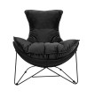 Fotel OTILIA STAND VELVET czarny