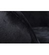 Fotel EGG SZEROKI VELVET czarny.50 - welur, podstawa stal