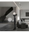 MOOSEE lampa podłogowa HUMAN MOON - włókno szklane, szkło