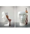 Fotel NEMO FACE CHAIR biały - włókno szklane