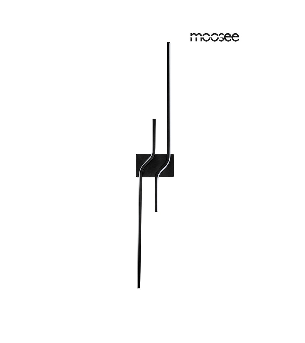 MOOSEE lampa ścienna ROCHE 100 czarna