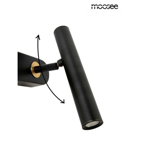MOOSEE lampa ścienna BOY TUBE R czarna