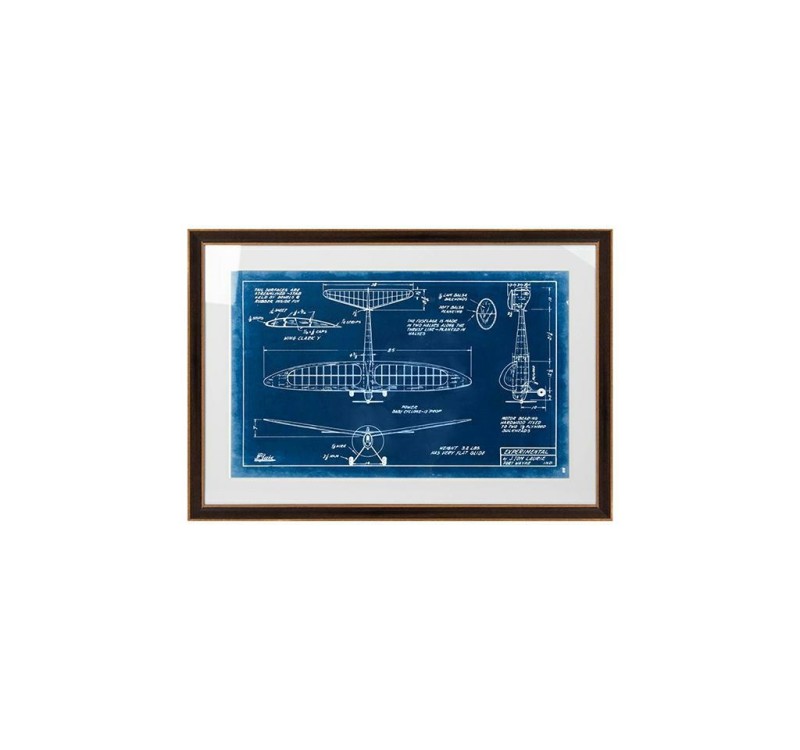 Obraz MECHANICAL PLANE 2 90x62 cm