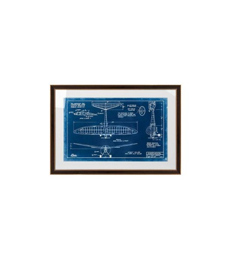 Obraz MECHANICAL PLANE 2 90x62 cm