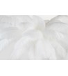 Lampa podłogowa TIFFANY 175 biała  mosiądz / naturalne pióra