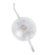Lampa podłogowa TIFFANY 175 beżowa  mosiądz / naturalne pióra