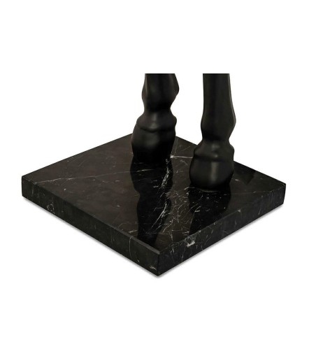 Lampa podłogowa KOŃ HORSE STAND S czarna  - włókno szklane
