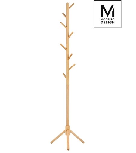 MODESTO wieszak stojący STICK naturalny - drewno bukowe