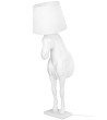 Lampa podłogowa KOŃ HORSE STAND M biała  - włókno szklane