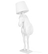 Lampa podłogowa KOŃ HORSE STAND M biała  - włókno szklane
