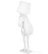 Lampa podłogowa KOŃ HORSE STAND M biała  - włókno szklane