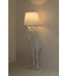 Lampa podłogowa KOŃ HORSE STAND M biała  - włókno szklane