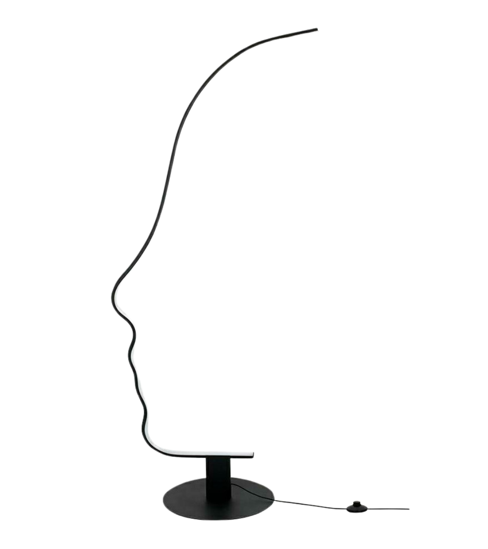 Lampa podłogowa FACE FLOOR czarna