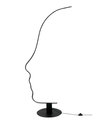Lampa podłogowa FACE FLOOR czarna
