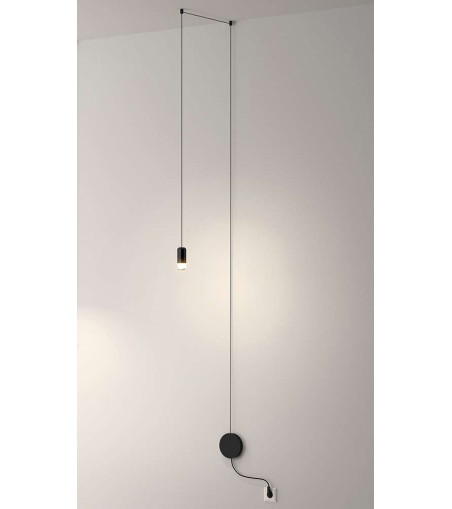 Lampa ścienna FLUSSO WALL czarna