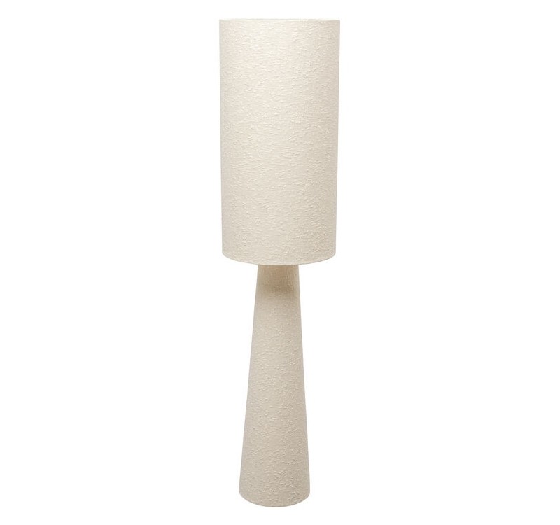 KARE lampa podłogowa MARLEEN BOUCLE 130   cm beżowa