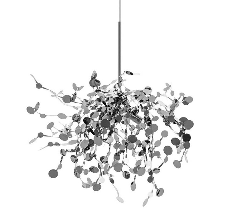 Lampa wisząca MONETE SINGLE chrom - metal