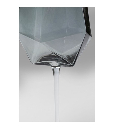 KARE komplet kieliszków do wina DIAMOND   SMOKE 660 ml (4 sztuki)