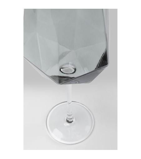 KARE komplet kieliszków do wina DIAMOND   SMOKE 660 ml (4 sztuki)