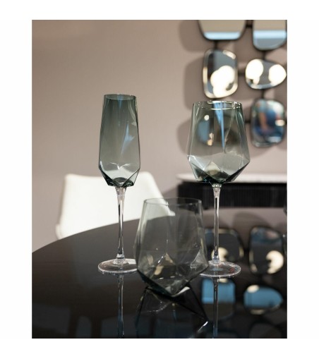 KARE komplet kieliszków do wina DIAMOND   SMOKE 660 ml (4 sztuki)