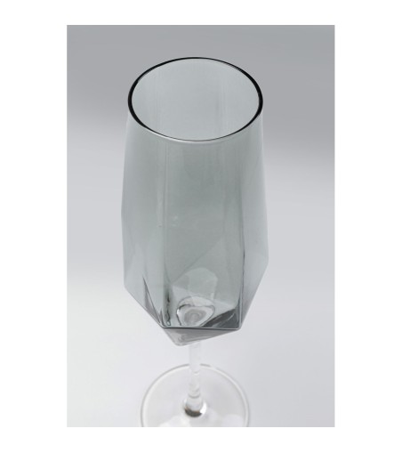 KARE komplet kieliszków do szampana       DIAMOND SMOKE 365 ml (4 sztuki)