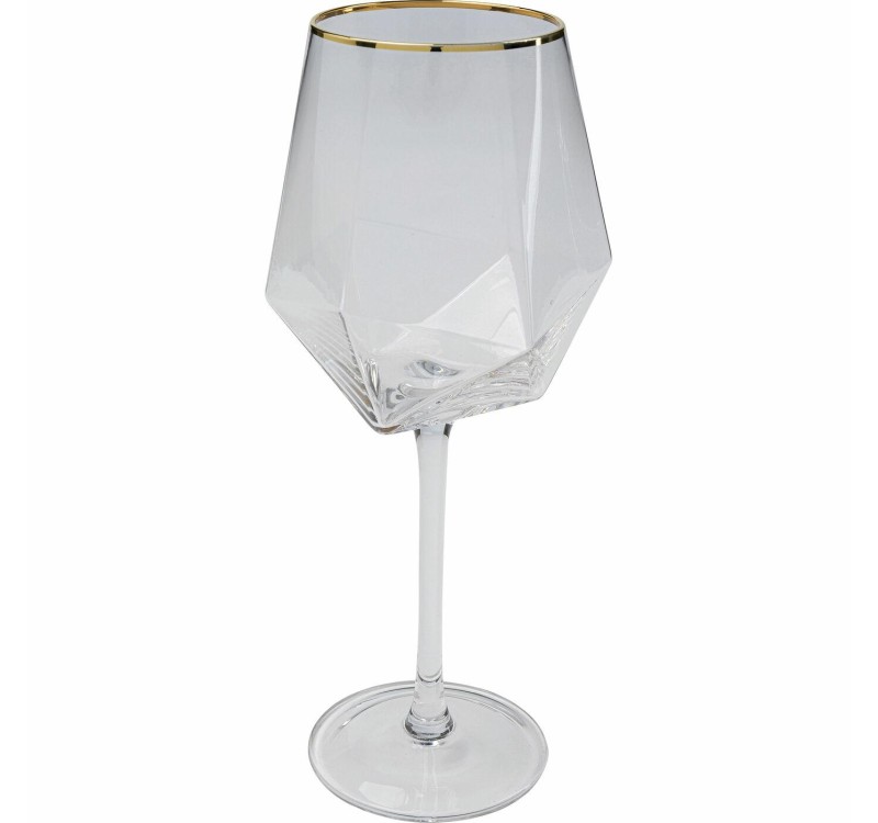 KARE komplet kieliszków do wina DIAMOND   RIM 525 ml (4 sztuki)