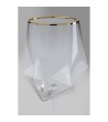 KARE komplet kieliszków do wina DIAMOND   RIM 525 ml (4 sztuki)