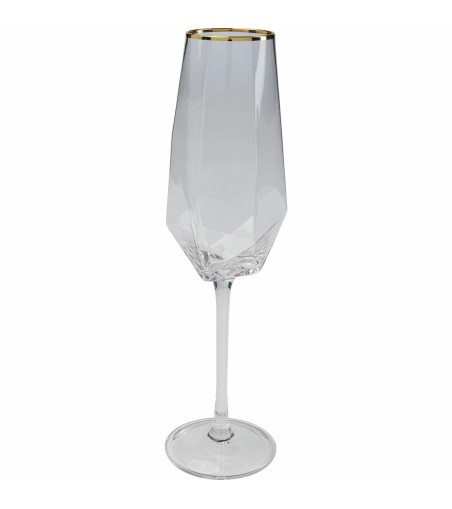 KARE komplet kieliszków do szampana       DIAMOND RIM 360 ml (4 sztuki)