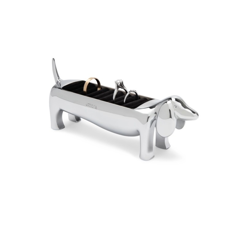 UMBRA stojak na pierścionki DACHSIE chromowany