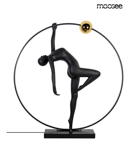 MOOSEE lampa podłogowa HUMAN ACROBATIC    czarna