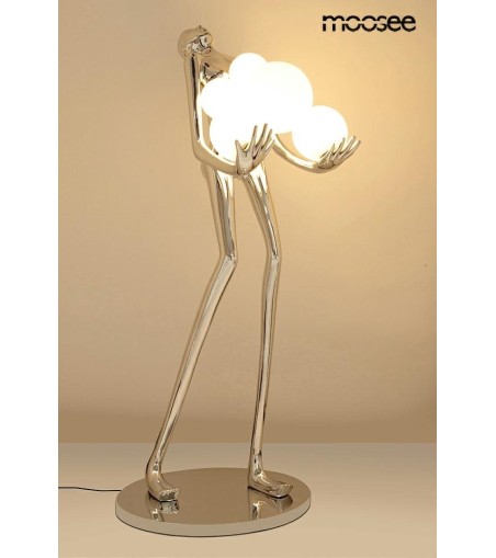 MOOSEE lampa podłogowa HUMAN SILVER       PREMIUM