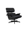 Fotel LOUNGE HM czarny / czarny jesion