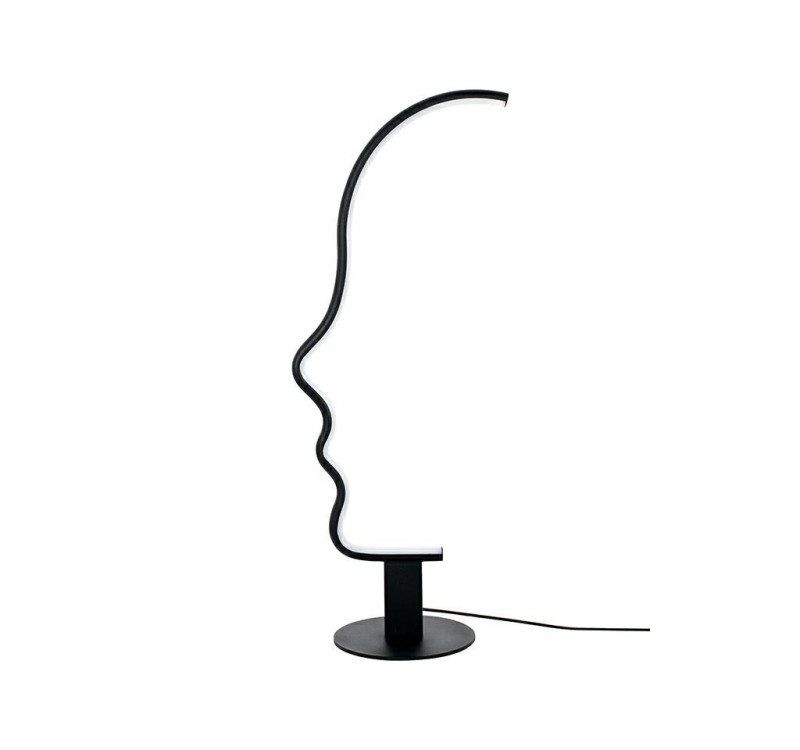 Lampa stołowa FACE TABLE czarna
