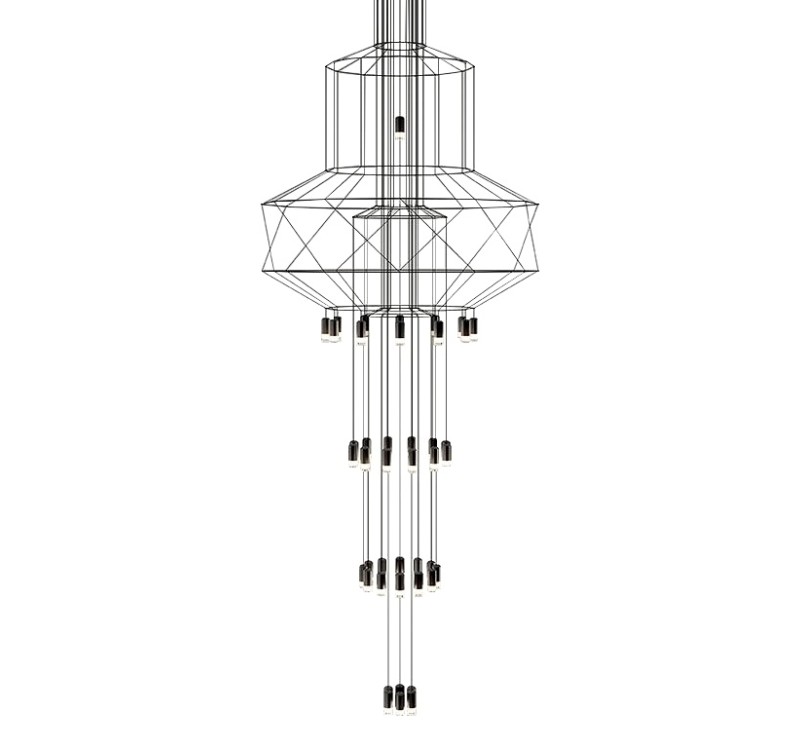 Lampa wisząca FLUSSO 43 czarna