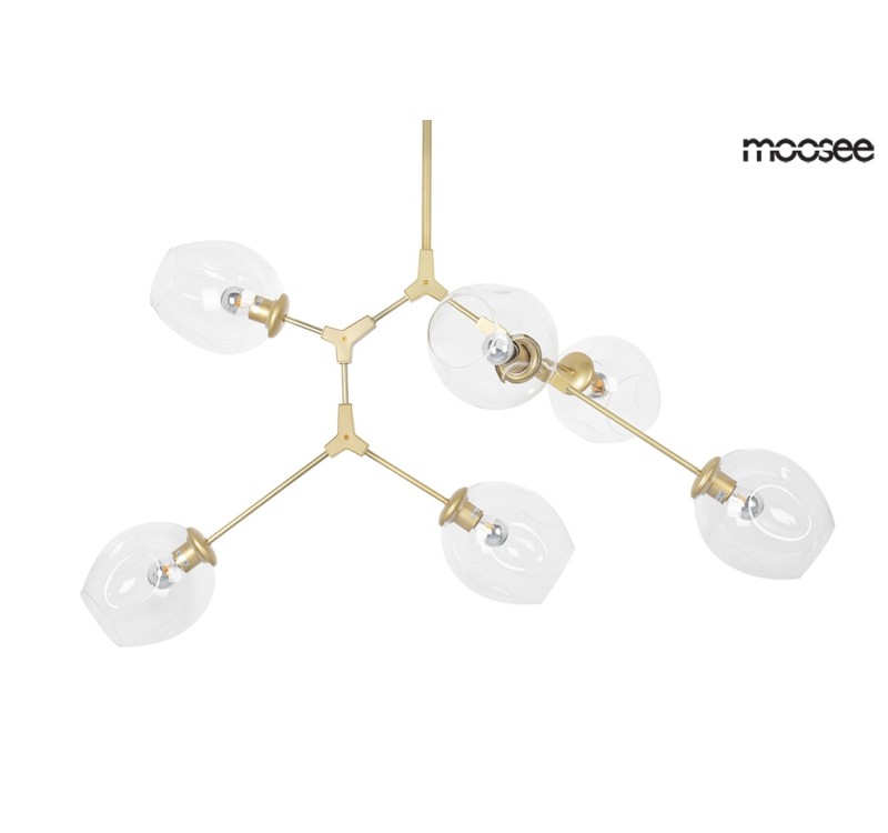 MOOSEE lampa wisząca SPLIT 6 złota