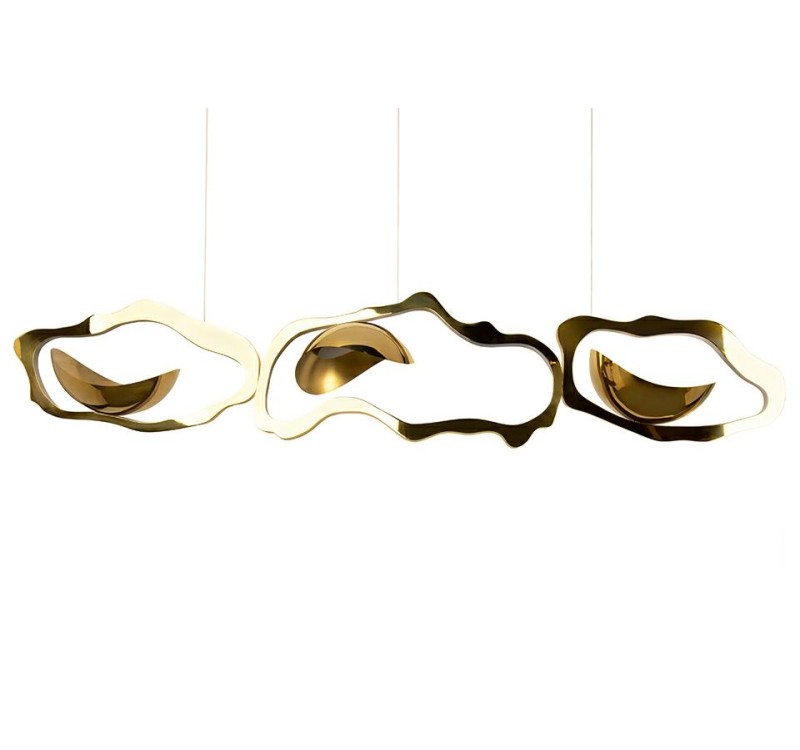 MOOSEE lampa wisząca CHAIN 210 złota