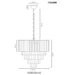 MOOSEE lampa wisząca GORDON 60 złota