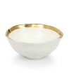 KARE komplet 4 misek BELL 15 cm           biało-złoty