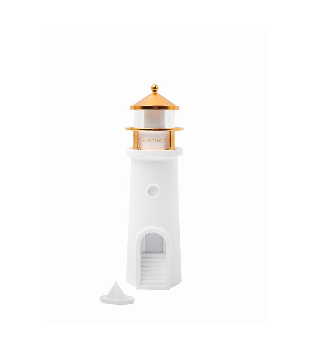 Lampka nocna z projektorem SHP            LIGHTHOUSE biało-złota