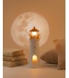 Lampka nocna z projektorem SHP            LIGHTHOUSE biało-złota