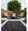 Kamień OTOCZAK 2-3 cm 200 kg polerowany   czarny