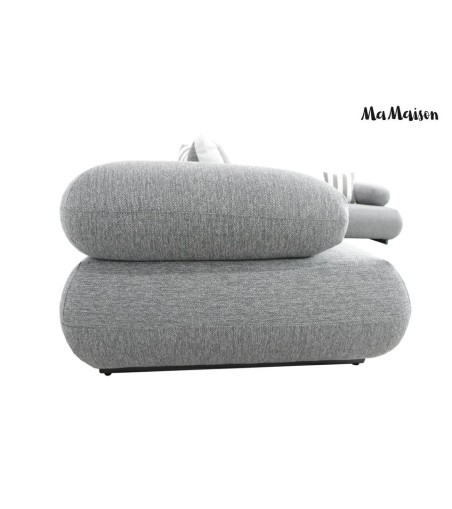 MaMaison sofa narożna ogrodowa ALEXANDER  szara (poduszki i pokrowiec w zestawie)