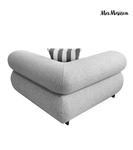 MaMaison sofa ogrodowa ALEXANDER szara    (poduszki i pokrowiec w zestawie)