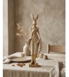 Figurka dekoracyjna SHP RABBIT beżowa /   złota