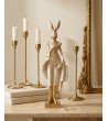 Figurka dekoracyjna SHP RABBIT beżowa /   złota