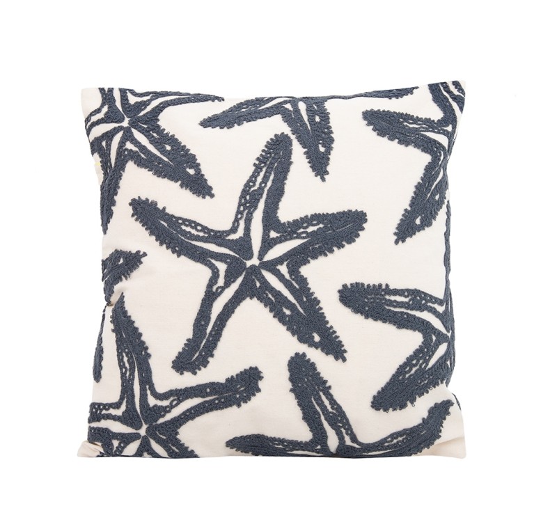 Poduszka dekoracyjna SHP STARFISH beżowa  / szara