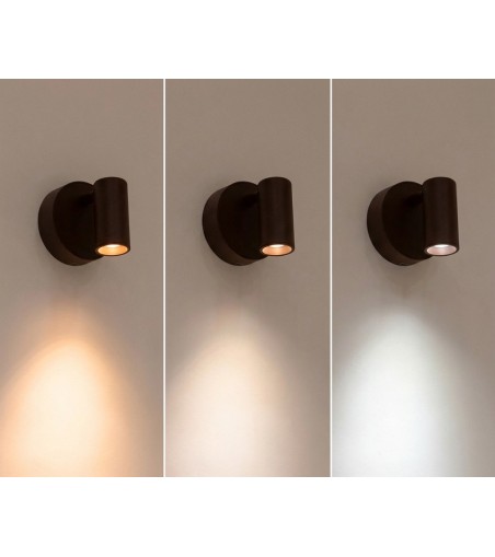 Lampa ścienna SHP PICKET brązowa