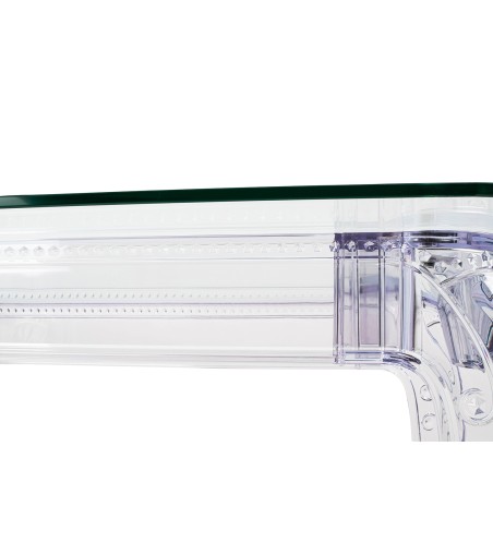 Stół KING 160 transparentny - poliwęglan, szkło hartowane