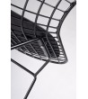 Krzesło NET SOFT czarne - czarna poduszka, metal